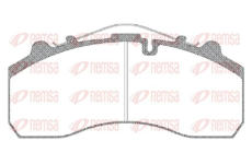 Sada brzdových destiček, kotoučová brzda KAWE JCA637.00