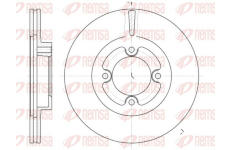 Brzdový kotouč KAWE 6406 10