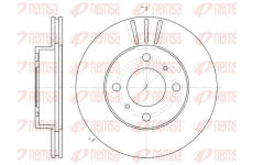 Brzdový kotouč KAWE 6557 10