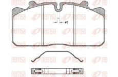 Sada brzdových destiček, kotoučová brzda KAWE JCA658.00