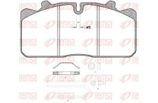 Sada brzdových destiček, kotoučová brzda KAWE JCA658.30