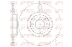 Brzdový kotouč KAWE 6734 10