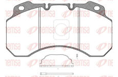 Sada brzdových destiček, kotoučová brzda KAWE JCA680.30