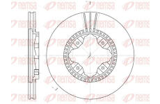 Brzdový kotouč KAWE 6845 10