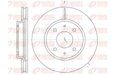 Brzdový kotouč KAWE 6890 10