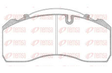 Sada brzdových destiček, kotoučová brzda KAWE JCA814.00
