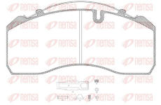 Sada brzdových destiček, kotoučová brzda KAWE JCA814.80