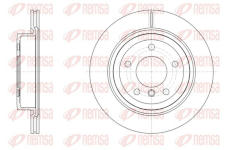 Brzdový kotouč KAWE 61497 10