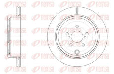 Brzdový kotouč KAWE 61536 10