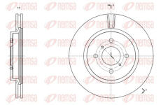 Brzdový kotouč KAWE 61538 10