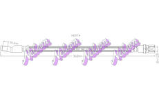 Brzdová hadice KAWE H0974