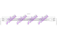 Brzdová hadice KAWE H0994