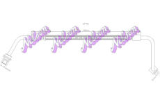 Brzdová hadice KAWE H1756