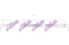 Brzdová hadice KAWE H3558