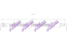 Brzdová hadice KAWE H3622