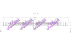 Brzdová hadice KAWE H3770