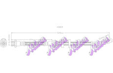 Brzdová hadice KAWE H3819