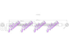 Brzdová hadice KAWE H3926