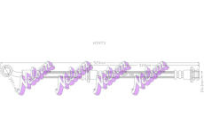 Brzdová hadice KAWE H3973