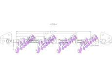 Brzdová hadice KAWE H3984