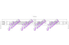Brzdová hadice KAWE H4016