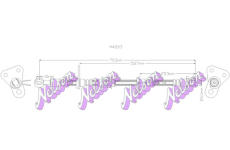 Brzdová hadice KAWE H4203