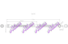 Brzdová hadice KAWE H4270