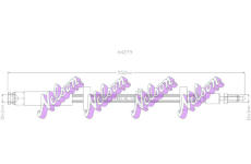 Brzdová hadice KAWE H4279