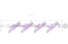 Brzdová hadice KAWE H4319