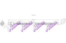 Brzdová hadice KAWE H4370