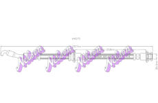 Brzdová hadice KAWE H4371