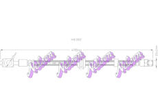 Brzdová hadice KAWE H4382