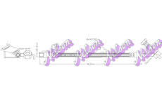 Brzdová hadice KAWE H4470Q