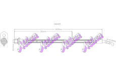 Brzdová hadice KAWE H4485