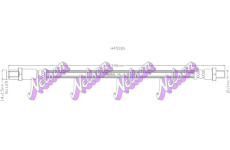 Brzdová hadice KAWE H4501N