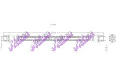 Brzdová hadice KAWE H4508