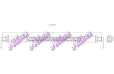 Brzdová hadice KAWE H4528