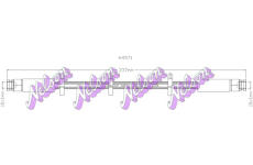 Brzdová hadice KAWE H4571