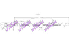 Brzdová hadice KAWE H4606