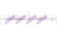 Brzdová hadice KAWE H4682