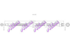 Brzdová hadice KAWE H4692