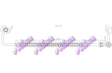 Brzdová hadice KAWE H4775