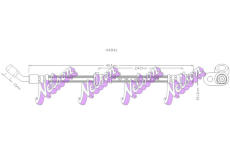 Brzdová hadice KAWE H4841