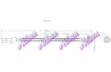Brzdová hadice KAWE H4843