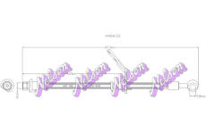 Brzdová hadice KAWE H4843Q