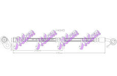 Brzdová hadice KAWE H4845