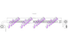 Brzdová hadice KAWE H4925