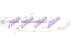 Brzdová hadice KAWE H5097