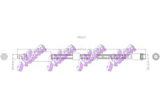 Brzdová hadice KAWE H5163