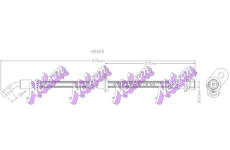 Brzdová hadice KAWE H5225